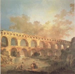 ROBERT, Hubert The Pont du Gard (mk05) Spain oil painting art